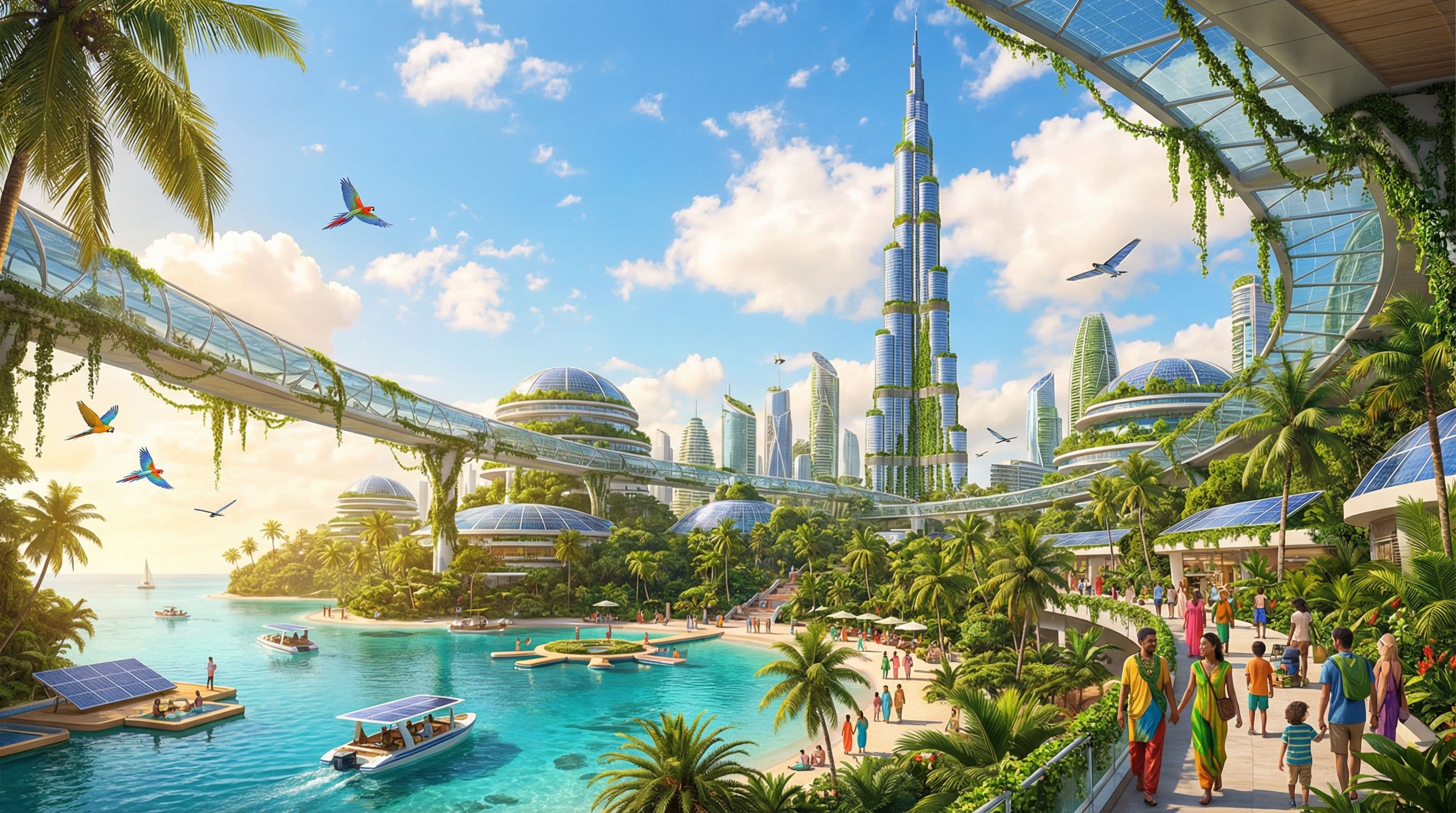 Futuristic cityscape